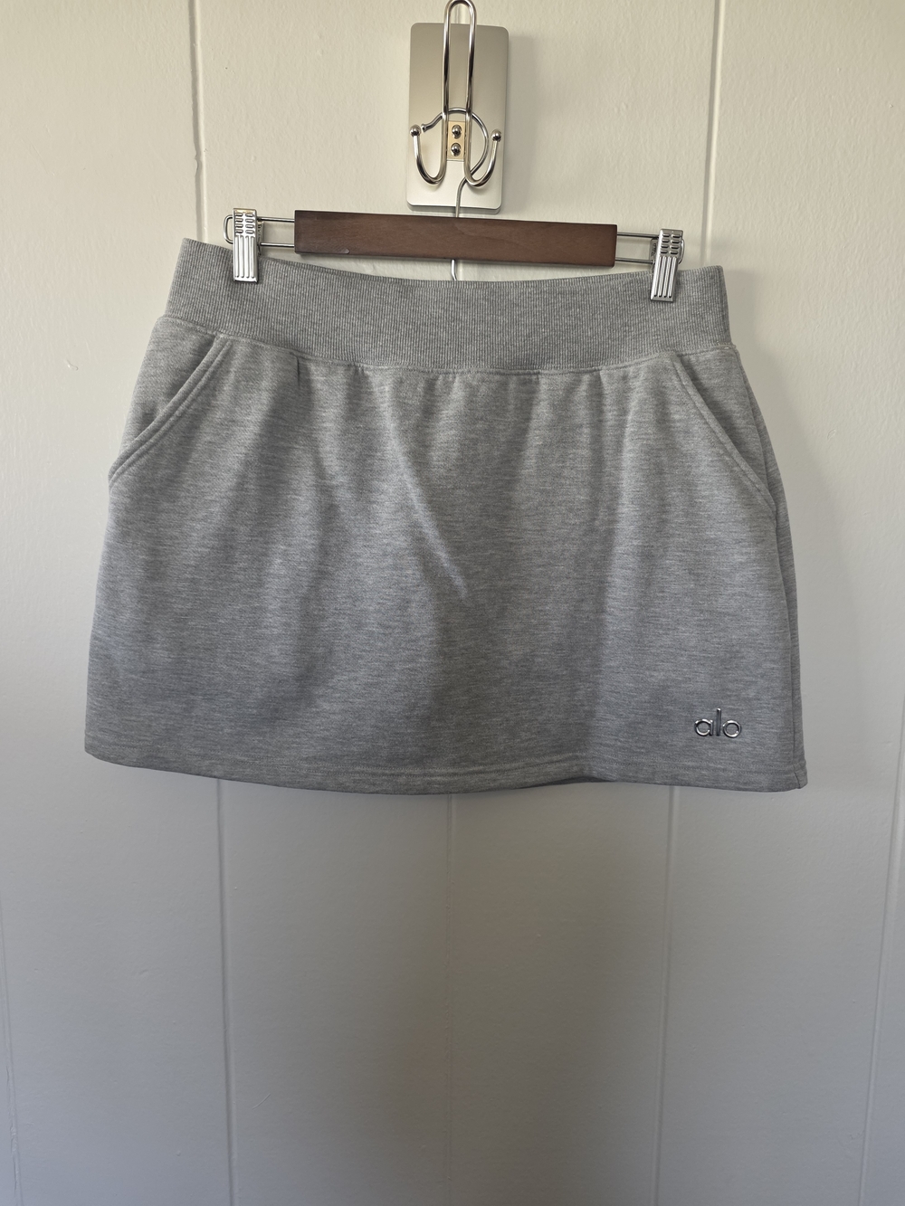 Alo Accolade Skirt Heather Grey Size L